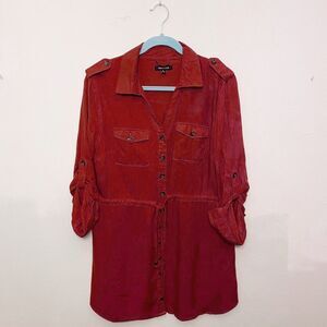 New Look Dress with Tie Copper Color Size L